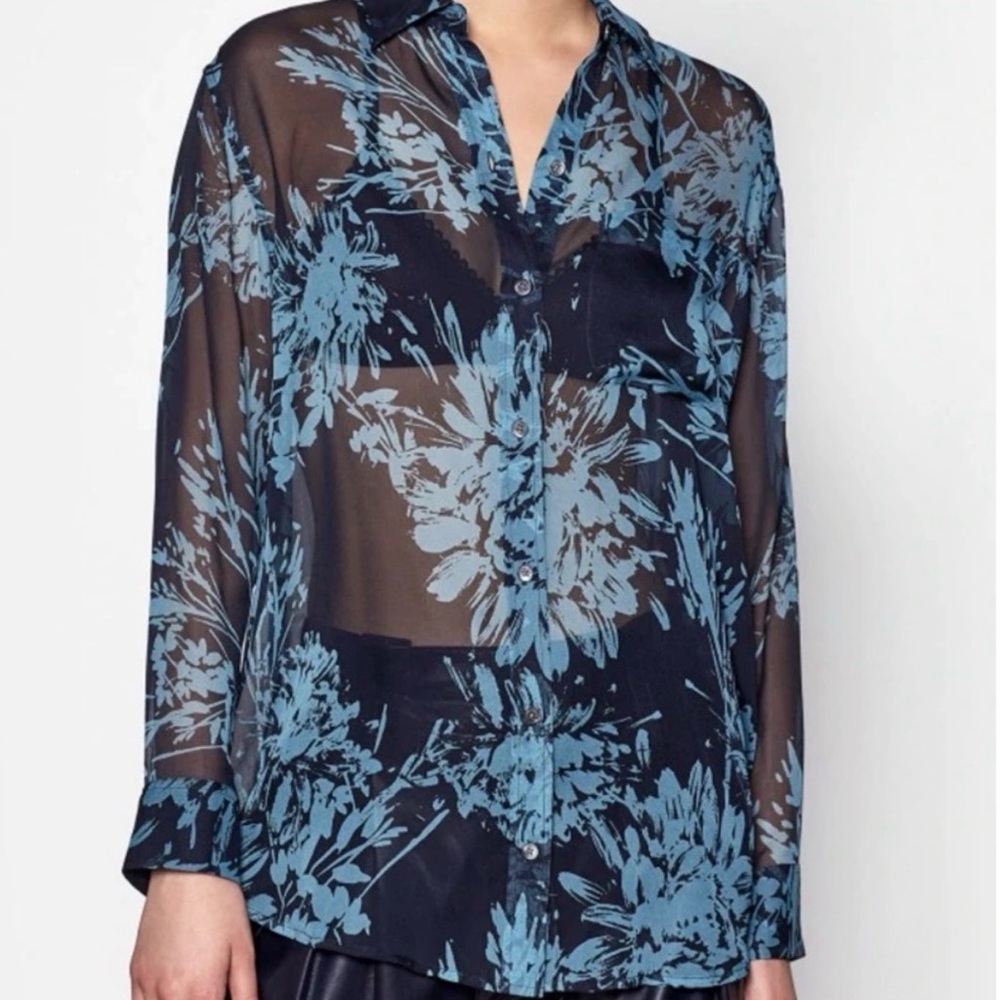Equipment Femme Floral Silk Blouse